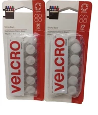 Velcro Sticky Back General Purpose Peel & Stick-On Pre-Cut 40  Circles 5/8 in