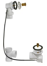 Plumb Works® Cable Driven 1-1/2" Sch. 40 Tub Drain Rough-In 