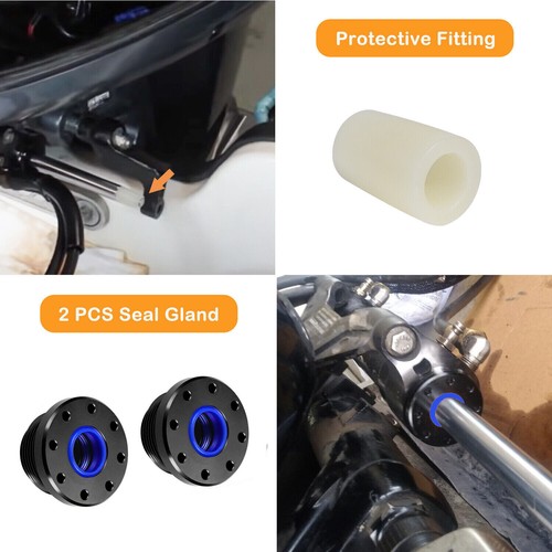 Front Mount Hydraulic Steering Cylinder Seal Kit With Wrench For Seastar HS5157 - Picture 7 of 12