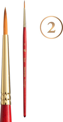 Heritage, Series 4050, Synthetic Sable Paint Brush for Watercolor, Round, 2