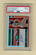 JOEY LOPERFIDO 2023 LEAF ECLECTIC VALIANT RISING STOCK AU-Red /PSA 8 SP