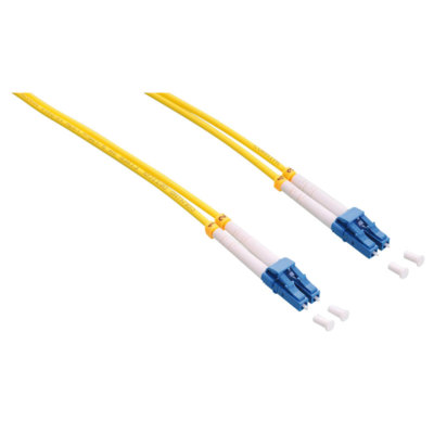 LogiLink 10m Glasfaser Patchkabel LWL Netzwerkkabel Duplex OS2 9/125µ LC-LC