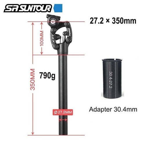 Suntour Sattelstange Parallelogramm Sattelstütze SP12-NCX gefedert E-Bike - Bild 16 von 32