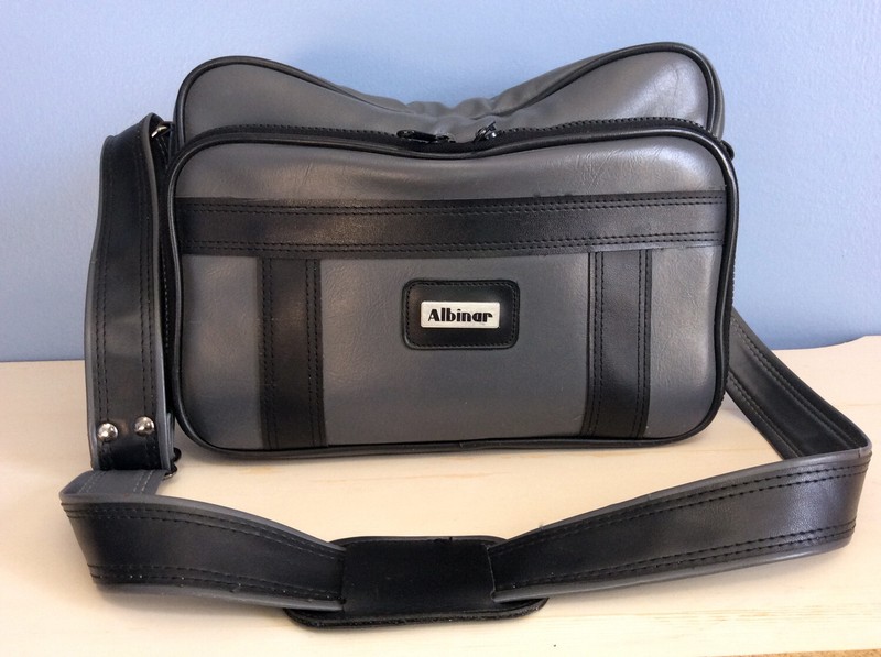 ALBINAR CAMERA CASE  - 12" x 8.5" x 7"-  Gray Vinyl  - 3 Compartments