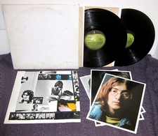 THE BEATLES White Album 2-LP Orig Apple SWBO-101 Numbered w/Poster Photos NM- 