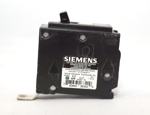 Siemens B120 Type BL 20A 1 Pole 120/240V Bolt-on Circuit Breaker - Picture 10 of 11