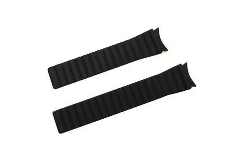 Bracelet 20 MM Silicone Magnetic for Samsung Galaxy Watch 5 4 Black Yellow - Zdjęcie 5 z 6