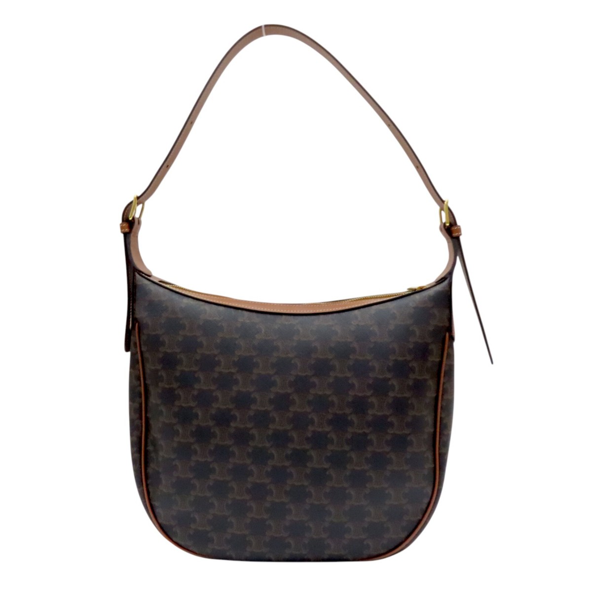 CELINE Heloise Shoulder Bag Triomphe Canvas Tan Brown | eBay