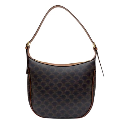 VIP【送料関税込】CELINE HELOISE TRIOMPHE LARGE SHOULDER BAG CELINE Heloise Shoulder Bag Triomphe Canvas Tan Brown | eBay