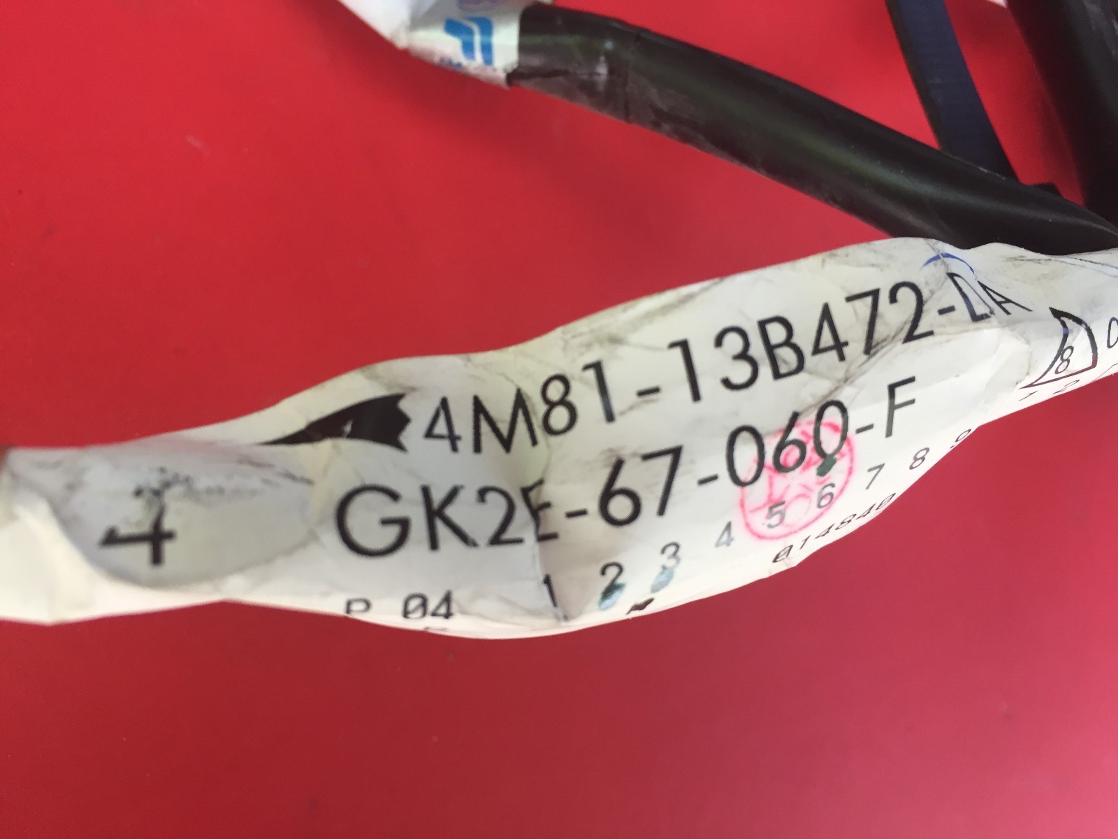 2003 2008 MAZDA 6 REAR TRUNK LID WIRING HARNESS 4M8113B472DA OEM eBay
