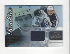 2015-16 Fleer Showcase Flair Materials #55 Nicolas Petan RC JERSEY Jets
