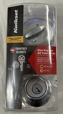 Kwikset Smartkey Security Single Cylinder Deadbolt Satin Chrome