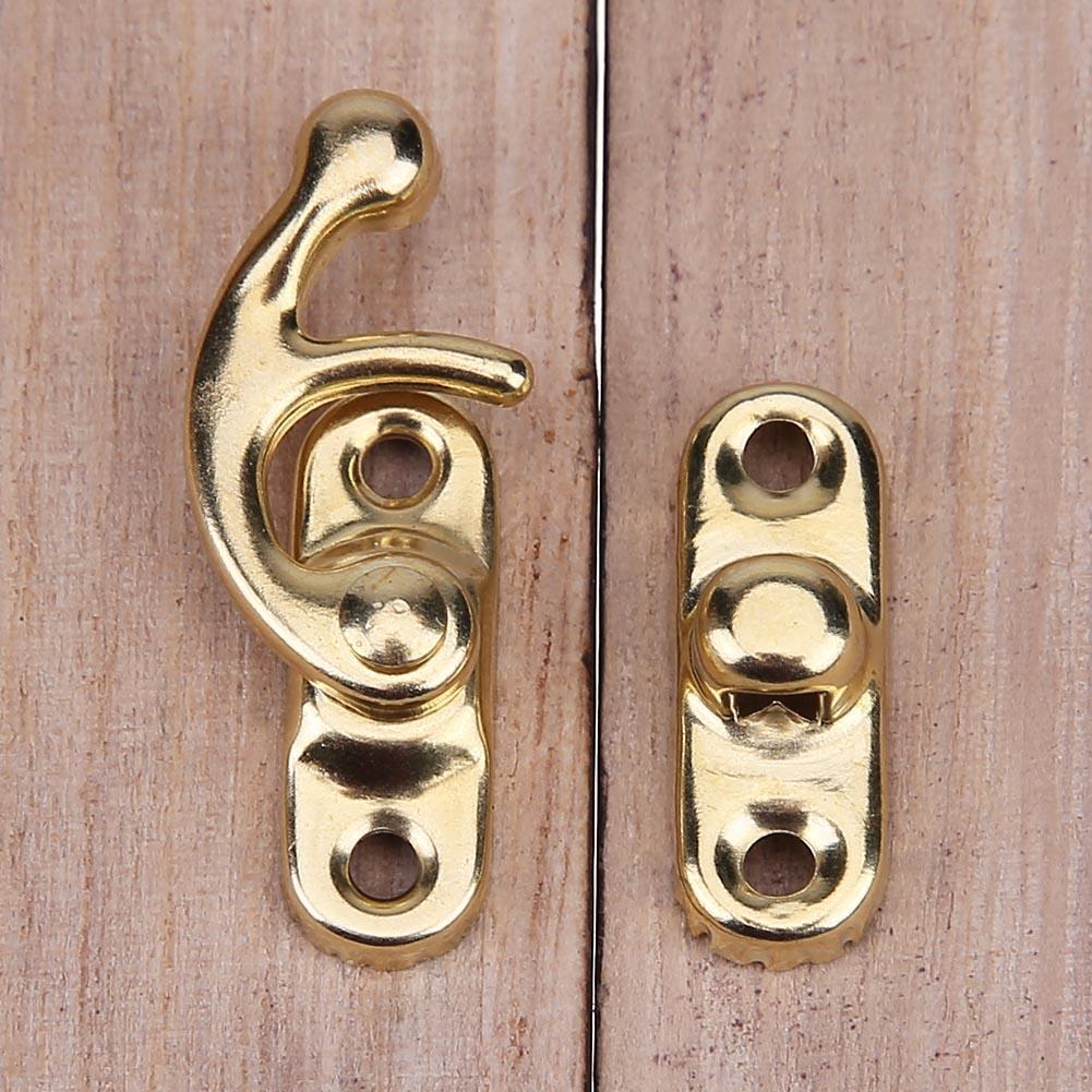  10pcs/Set Vintage Buckle Horn Locks Clasp Hook Jewelry Box Padlocks