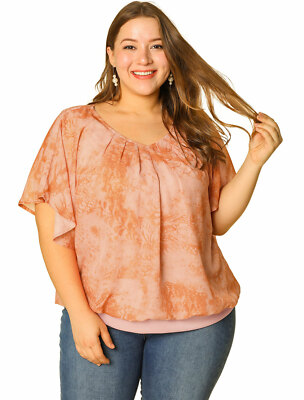 women's plus size chiffon blouse