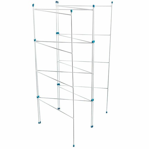 Airer 3 Section Folding Dryer Rack Rail Laundry Horse Hanger Indoor Outdoor - Picture 4 of 6