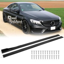 For Mercedes-Benz C-Class 2.2m Glossy Side Skirts Splitter Diffuser Spoiler Lip