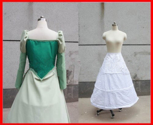 NEW!Beauty and the Beast Belle Green Cosplay Costume Halloween Outfit/ |  eBay