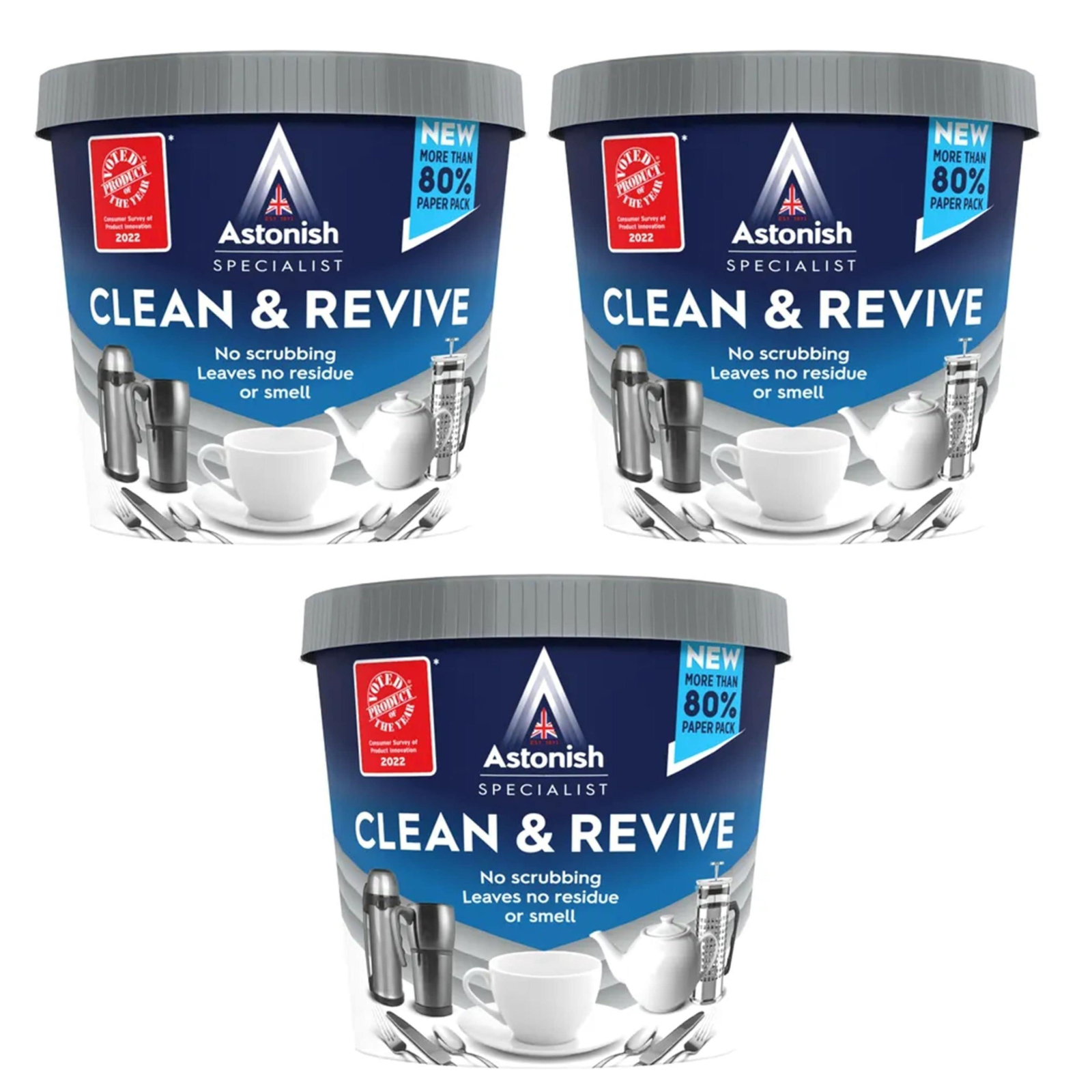 15 Peices ASTONISH CLEAN & REVIVE CUP CLEAN TEA & COFFEE STAIN REMOVER