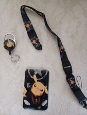 ANIME PIKACHU RETRACTABLE ID BADGE HOLDER  20 1/2" LANYARD