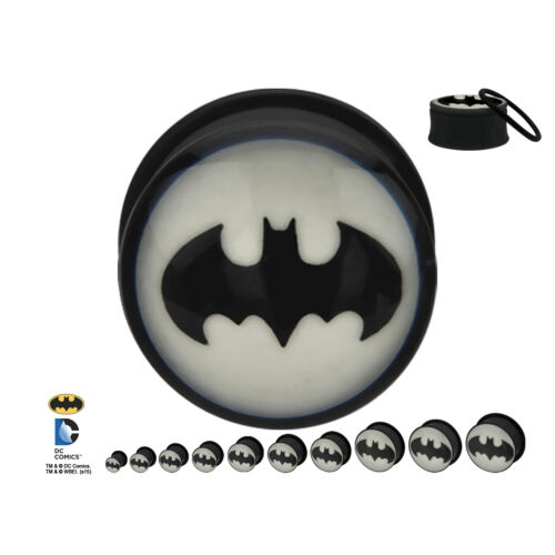 PAAR-Comics Batman Glow Acryl Single Flare Ohrstöpsel 16 mm/5/8" Stärke - Bild 5 von 6