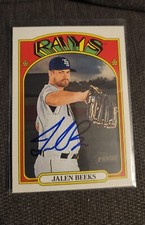 Jalen Beeks Autograph Signed 2021 Topps Heritage Tampa Bay Rays
