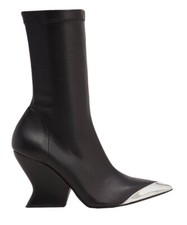 8 By Yoox Glove For Pointed Toe Boots Bkack Sz 37/6 USA Made In Italy