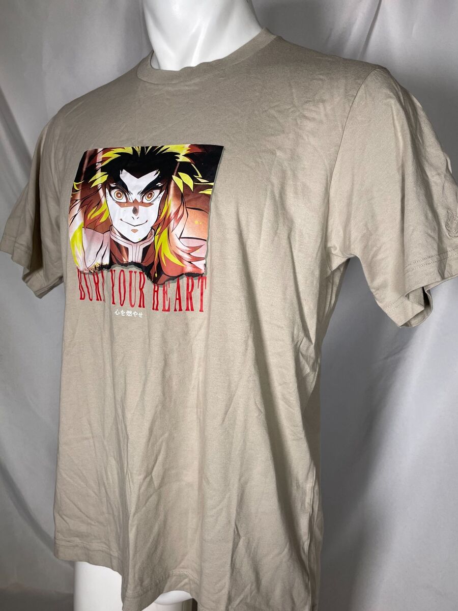 Demon Slayer “ Burn Your Heart “ Shirt - Depop