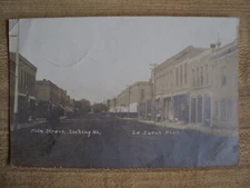 LeSUEUR MN Minnesota Main Street looking North 1907 RPPC Postcard