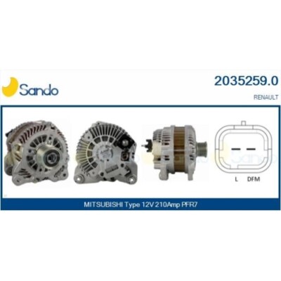 Generator Sando 2035259.0 für Mitsubishi Renault