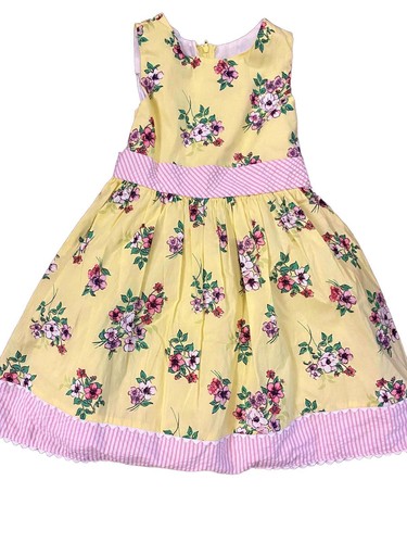 Rare Editions Yellow Floral Dress - Size 6 NWT - Picture 5 of 9