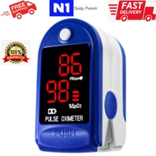 Finger Pulse Oximeter Blood Oxygen Saturation SpO2 Heart Rate O2 Monitor CE  LED