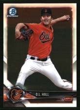 D.L. Hall 2018 Bowman Chrome Prospects #BCP107 BASEBALL Card