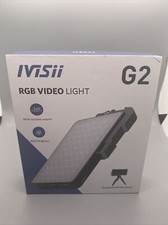 IVISII G2 RGB Portable On Camera Light, Built-in 4300mAh Lithium Battery
