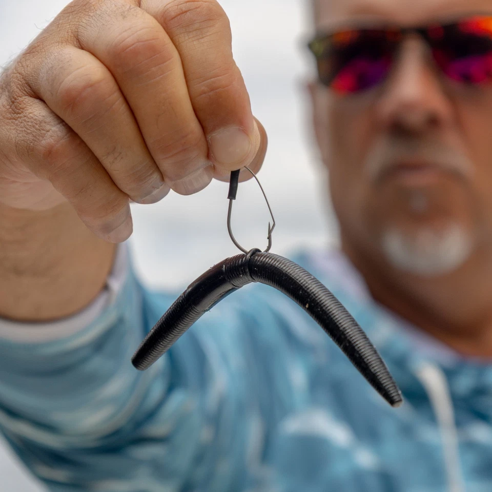 Ganchos Wacky Neko de alta calidad para aparejos de reacción - Paquete de 50 Foto 2 de 4