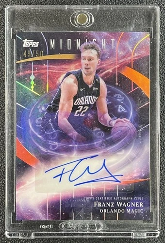 FRANZ WAGNER 2025-26 TOPPS MIDNIGHT STROKE MIDNIGHT AUTO SUMMER SOLSTICE 49/50