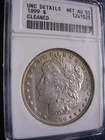 1899 NGC--UNC DETAILS--NET AU55--CLEANED MORGAN DOLLAR--BETTER DATE