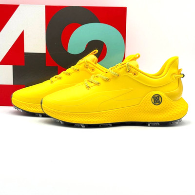 Men's Size 15 G/FORE MG4+ O2 G/Lock Spiked Golf Shoe Sneaker Full Drip Yellow