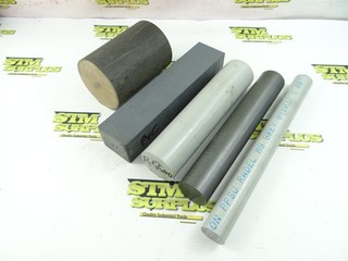 5 PIECES OF ASSORTED MACHINABLE PLASTIC RADEL TECAMID PHENOLIC PVC