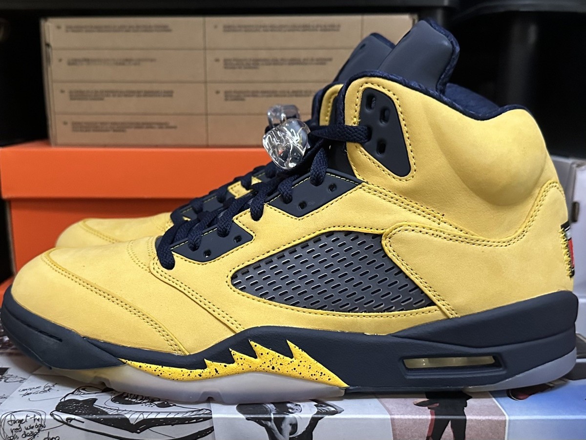 Air Jordan 5 Retro Michigan 2019 - Size 8 OG ALL - (CQ9541-704) Jordan 5 Retro SP  main image 2