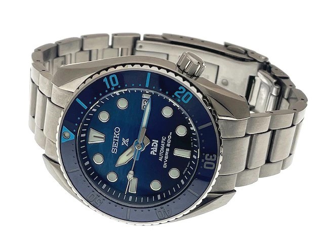 Seiko Prospex PADI SBDC189 Automatic Diver Watch Blue Steel 45mm Men's image 2
