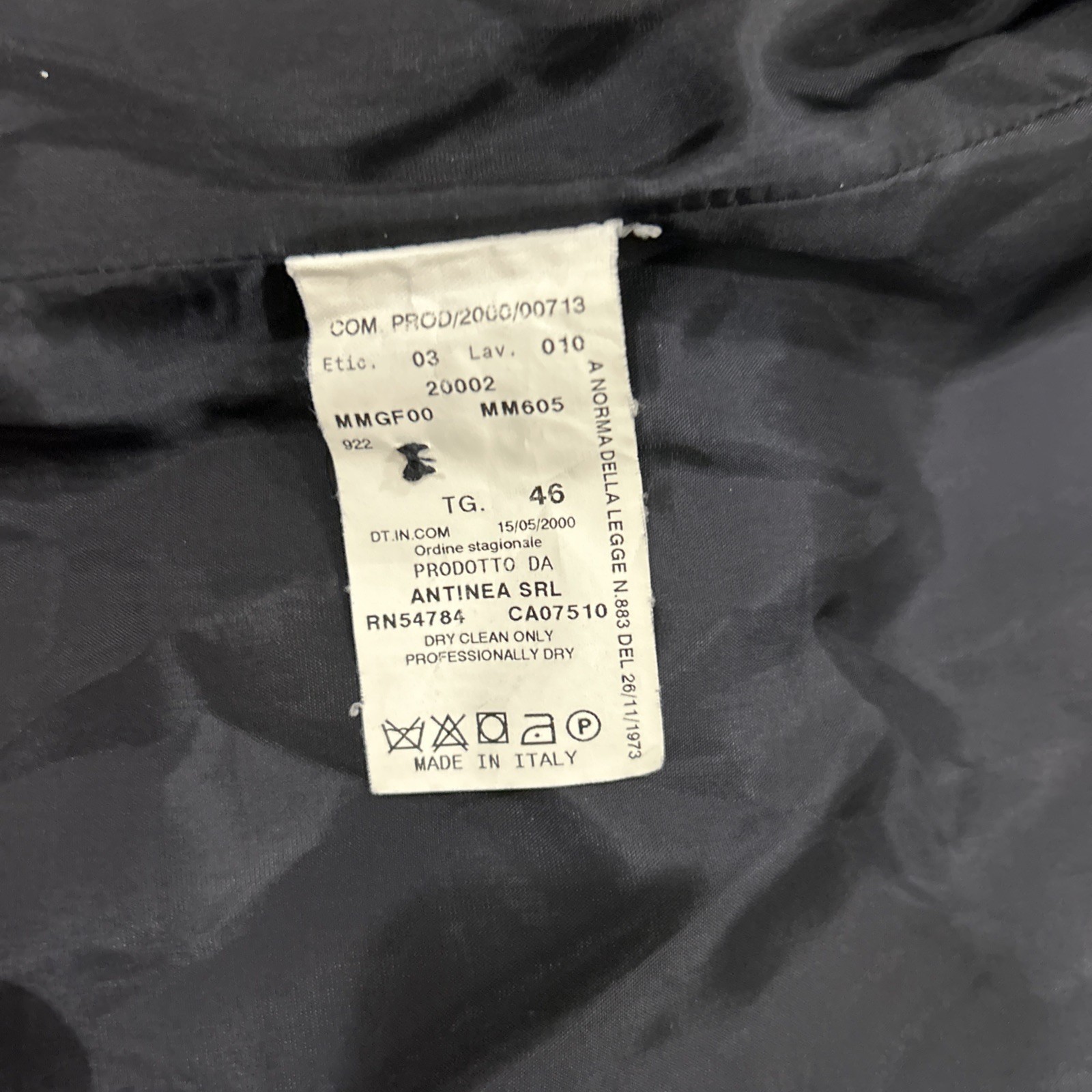 Armani Collezioni Blazer Womens Black Wool Mohair Single Breasted Jacket Size 10