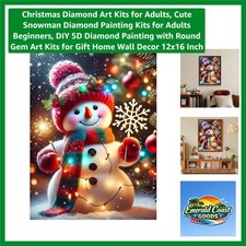Cute Snowman Diamond Painting Kit for Adults - All-in-One 12x16 Art Set