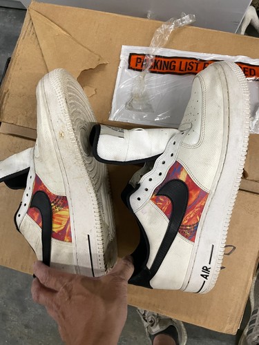 Nike Air Force 1 Low Vintage Mosaic White Retro Y2K Swoosh Sneakers Mens Size 12 - Picture 10 of 11
