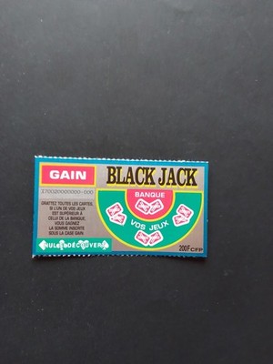 PACIFIC GAMES SPECIMEN TICKET - BLACK JACK