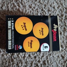 Pro Penn 6-PK 40mm TABLE TENNIS BALLS Orange PING PONG 3-Star PROFESSIONAL NEW 