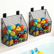 2 Pack Bath Toy Storage Organizer Large Bathtub Toy Holder