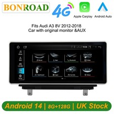 Android 14 Car Touchscreen For Audi A3 2012-2018 8G 128G GPS Navigation Radio