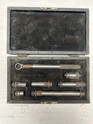 Vintage Central Tool Inside Micrometers Kit Machinist Mechanic 7 Piece