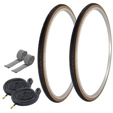 Pro Tires 700 X 28 Blackgum G-5013 W Heavyduty Tubes Rim Strips 48mm Schrad