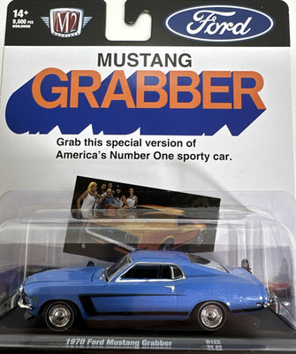 1970 Ford Mustang Grabber Blue M2 Machines R122 24-68 New in Package Muscle Car